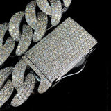 Moissanite Diamond 22mm Iced Out Hip Hop Chain For Rapper