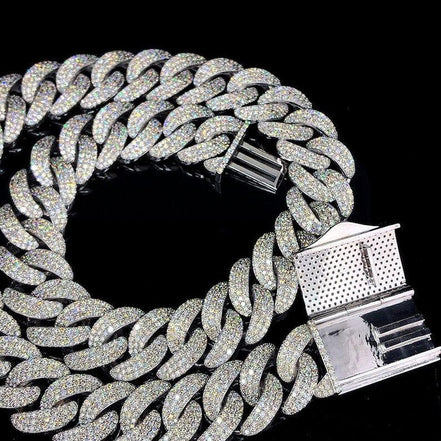 Moissanite Diamond 22mm Iced Out Hip Hop Chain For Rapper