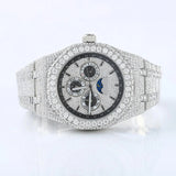 Iced Out Fully Moissanite Hip Hop Bust Down Wrist Watch