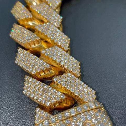 Iced Out Moissnaite Chain Necklace Customized Hip Hop Jewelry