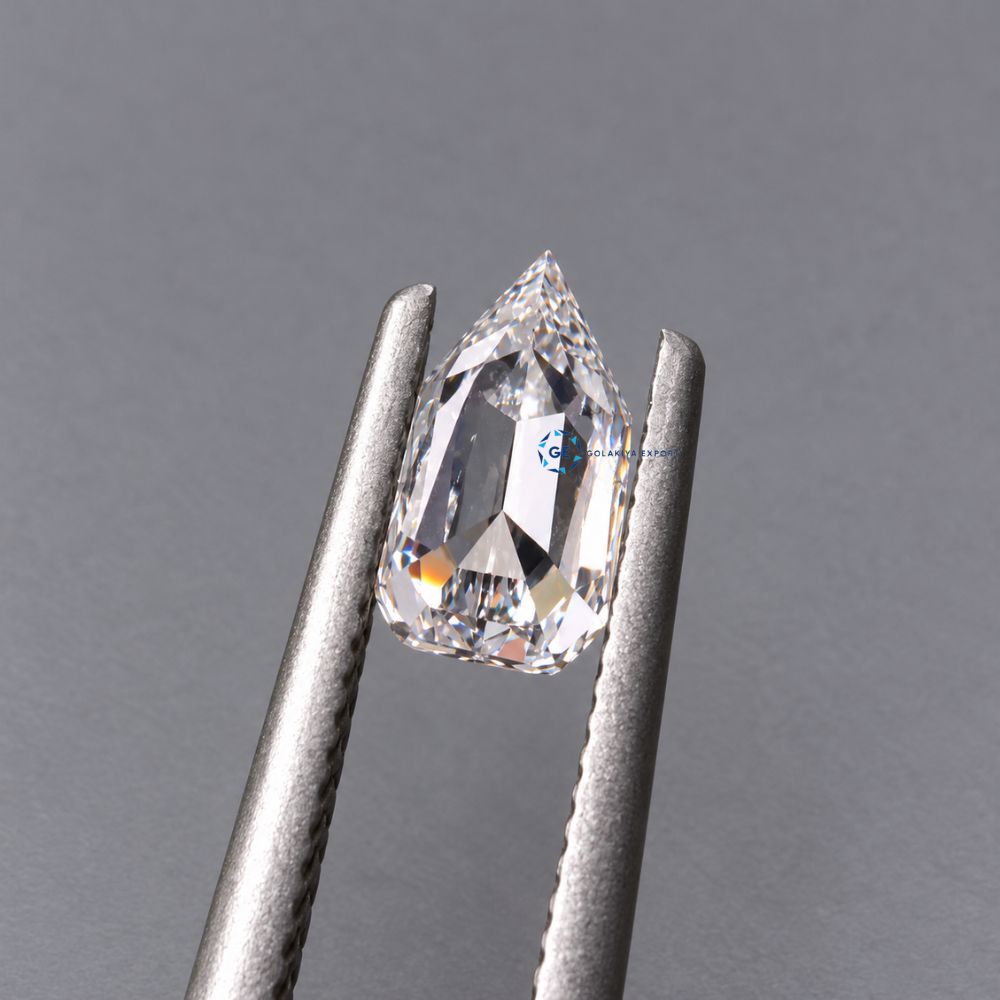 Bullet Cut Lab Grown Diamond, CVD Diamond, IGI Certified Diamond
