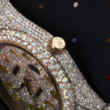 Arabic Dial Moissanite Diamond Datejust Luxury Watch