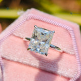 3.31CT Radiant Cut Lab Grown Diamond Engagement Ring