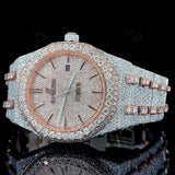 Dual Tone Moissanite Diamond Watch