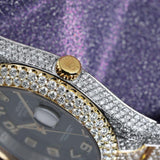 Moissanite Date Just Dual Tone Watch For Men's