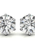 Minimalist Round Moissanite Earrings