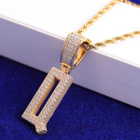 Moissanite Diamond Customize Letter Pendant