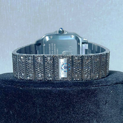 Full Black Moissanite Diamond Luxury Watch