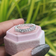 Full Eternity Round Cut Lab Grown Diamond Band