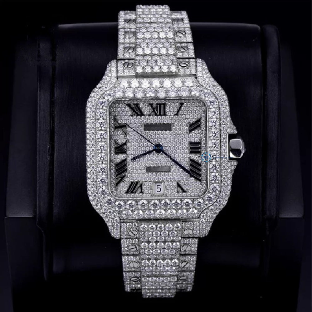 Romen Numeric Moissanite Automatic Mechanical Watch
