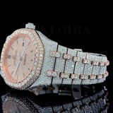 Moissanite Diamond Dual Tone Handcrafted Luxury Watch