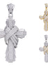 Hip Hop Iced Crossover Cross Moissanite Pendant