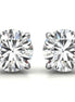 Timeless Four Prong Round Moissanite Stud Earrings