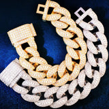 22MM Moissanite Diamond Cuban Unisex Bracelet
