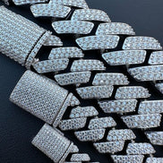 123 Moissanite Diamond Cuban Link Bracelet