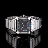 Black Color Dial Stainless Steel Watch For Men's