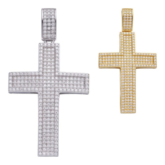 Handcrafted Moissanite Diamond Cross Pendant