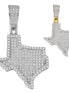 Taxas State Iced Out Moissanite Men's Pendant