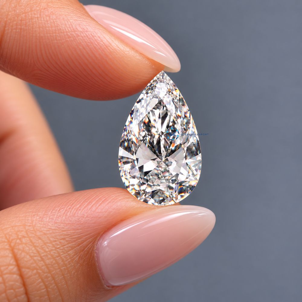 Lab Grown Pear Cut Diamond, 1 to 6 Carat Lab Grown Diamond
