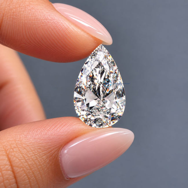 Lab Grown Pear Cut Diamond, 1 to 6 Carat Lab Grown Diamond