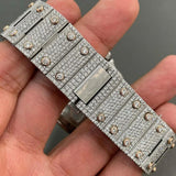 Skeleton Dual Tone Moissanite Custom Watch