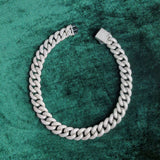 925 Sterling Silver Moissnaite Cuban Chain
