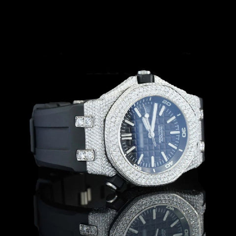 D Color Moissanite Diamond Watch For Men's