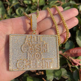 Gold Plated Moissanite Diamond Men's Necklace