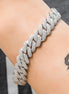 Cuban Link Moissanite Round Luxury Bracelet
