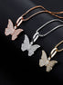 925 Sterling Silver Moissanite Diamond Butterfly Pendant