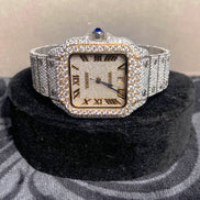 Yellow & White Dual Tone Elegant & Stylish Moissanite Watch