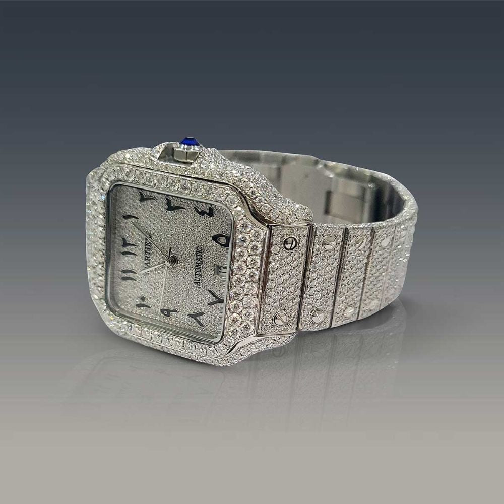 Iced Out Moissanite Automatic Luxury Watch