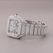Skeleton Full Iced Out VVS1 Moissanite Luxury Watch