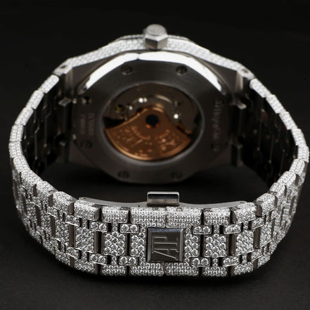 Arabic Numeric Moissanite Diamond Watch