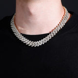 Iced Out Moissanite Cuban Chain