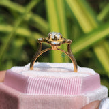 Lab Grown Diamond Marquise Cut Vintage Art Deco Wedding Ring