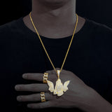 Moissanite Diamond Praying Hands Customize Men's Pendant