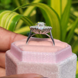 Marquise Cut Vintage Halo Engagement Ring