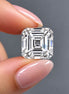 Asscher Cut Lab Grown Diamond, IGI Certified Loose Diamond Stone