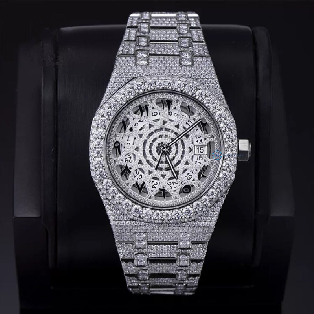 Moissanite Hip Hop Luxury Iced Out Automatic Watch
