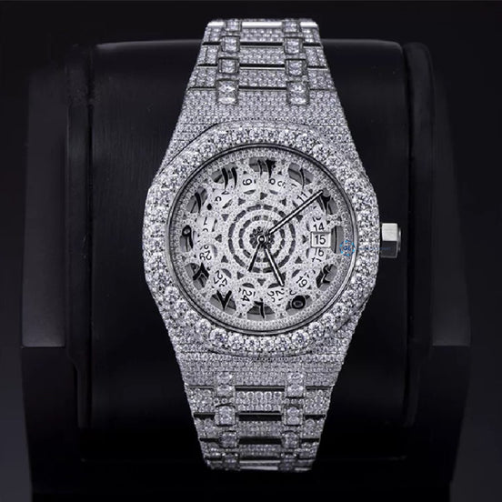 Moissanite Hip Hop Luxury Iced Out Automatic Watch