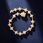 Star Link Moissanite Diamond 925 Sterling Silver Bracelet