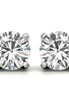 Classic 4 Prong Round Moissanite Stud Earrings
