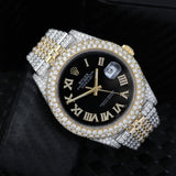 Date Just Dual Tone Moissanite Custom Watch