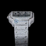 Arabic Dial Full White Moissanite Stylish Hip Hop Luxury Watch