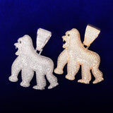 Hip Hop Moissanite Diamond Gorilla Men's Pendant