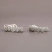 925 Silver Moissanite Luxury Iced Out Grillz For Men's & Women