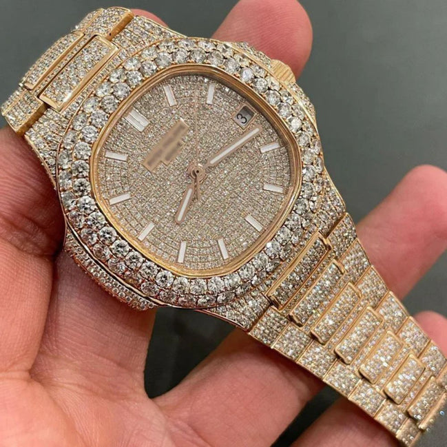 White Stick D Color Moissanite Automatic Watch