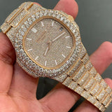 White Stick D Color Moissanite Automatic Watch