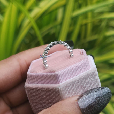 Half Eternity Round Cut Lab Grown Diamond Band